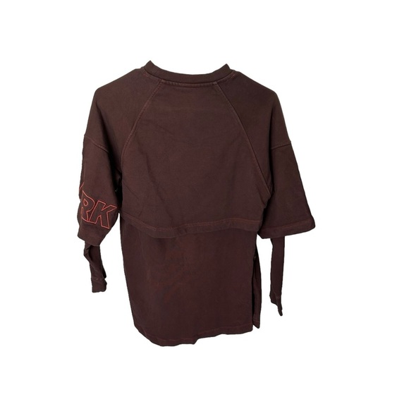 Ivy Park Hybrid Double Layer Sweatshirt Dress in Maroon Size XXS - Picture 5 of 10